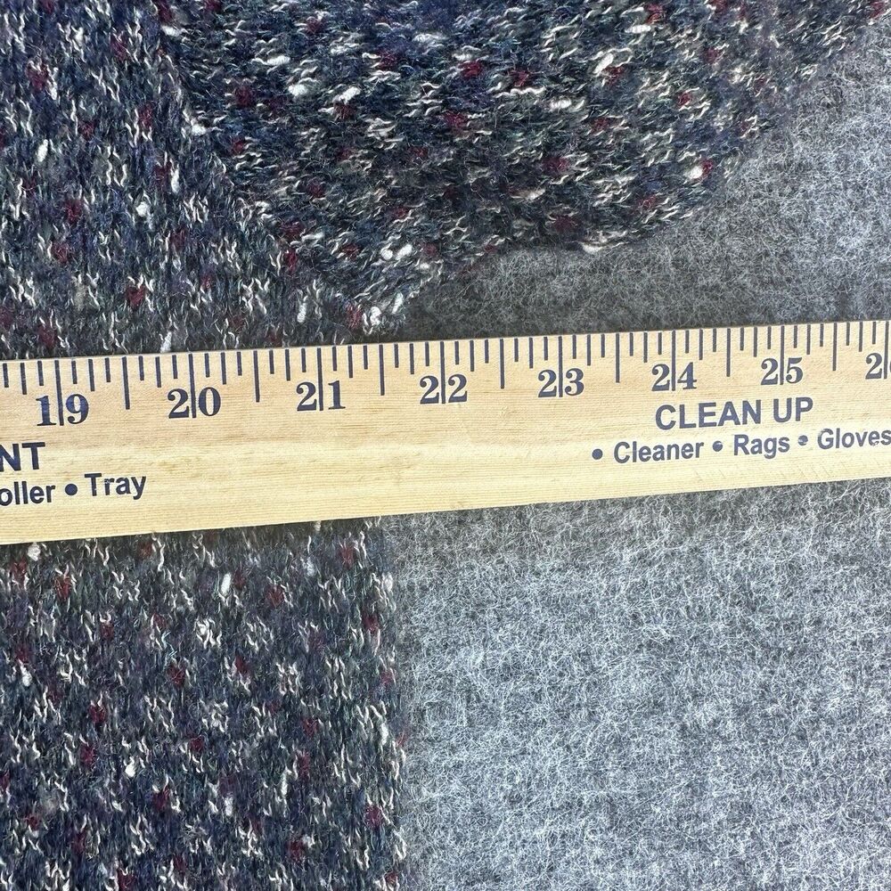 Vintage Racquet Men's Sweater Medium Gray Made in Italy Angora Wool Grandpacore - Picture 11 of 13